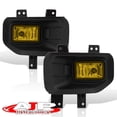 thumbnail image 3 of AJP Distributors Front Bumper Yellow Lens Fog Lights Driving Lamps Assembly Set Left & Right + Wiring Harness Switch Bezels Bulbs Compatible/Replacement For Ford F150 F-150 Pickup Truck 2015 2016 2017, 3 of 11