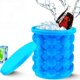 thumbnail image 1 of Molde de cubo de hielo de silicona grande 2 en 1 portátil D2 con tapa, ahorro de espacio, herramientas para crear cubitos de hielo para utensilios de cocina para fiestas Feliz Sencillez, 1 of 5