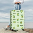 thumbnail image 3 of Lsque Green Avocado Printed Luggage Cover, Travel Luggage Protector,Scratch and Dirt Resistant, Fits 18-32 Inch Luggage - Small, 3 of 9