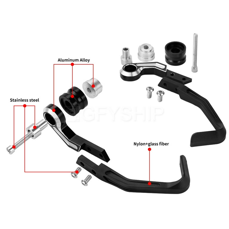 GFYSHIP Motorcycle Anti-fall Clutch Handguards Billet Hand