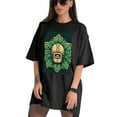 thumbnail image 3 of Plus Size Shirt for Women Black Tops for Women Short Sleeves Shirt for Women ST Patrick T Shirt Crewneck Shirt for Women 3XL, 3 of 5