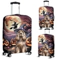 thumbnail image 2 of Spooky Halloween Night Witch Cocker Spaniel Glowing Pumpkins Travel Luggage Cover Cockers Dog Lover Gifts Suitcase Dust Protective Decor - 12015, 2 of 5