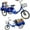 Blue, variant on DEYGIA Adult Tricycle, 20 Inch 3-Wheel Bikes Carrying Passengers and Cargo, Trike for Adults with Front Baskets for Women, Seniors, Men, Low Step-Through Cruiser Bike for Cycling, Outing, Picnic
