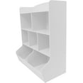 thumbnail image 6 of Toy Storage Organizer with Bookcase, 3 Tier  Bookshelf 42.3'' H Toy Storage Cabinet for Boys Girls Storage Display for Playroom Bedroom Nursery, 170lbs Load-Bearing Capacity (White), 6 of 9