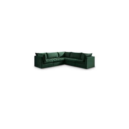 Meridian Furniture Jacob Green Velvet Modular Sectional