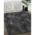 thumbnail image 2 of Ahgly Company Indoor Round Patterned Charcoal Black Area Rugs, 6' Round, 2 of 6