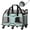 Blue/Brown, variant on Katziela Luxury Rider Pet Carrier with Removable Wheels and Double Telescopic Handle (Blue and Brown) Pack 1