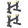thumbnail image 4 of Colaxi 2x Deadlift Racks Stand Easily Load 5 Level Barbells Jack Squats Wedge Deadlift Multifunction Exercise Yellow Strap, 4 of 8