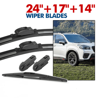 Kit 3 Spazzole Tergicristallo Anteriori E Posteriori Per Subaru Crosstrek 16-17 E Impreza 12-16 – 2MPLASTIC