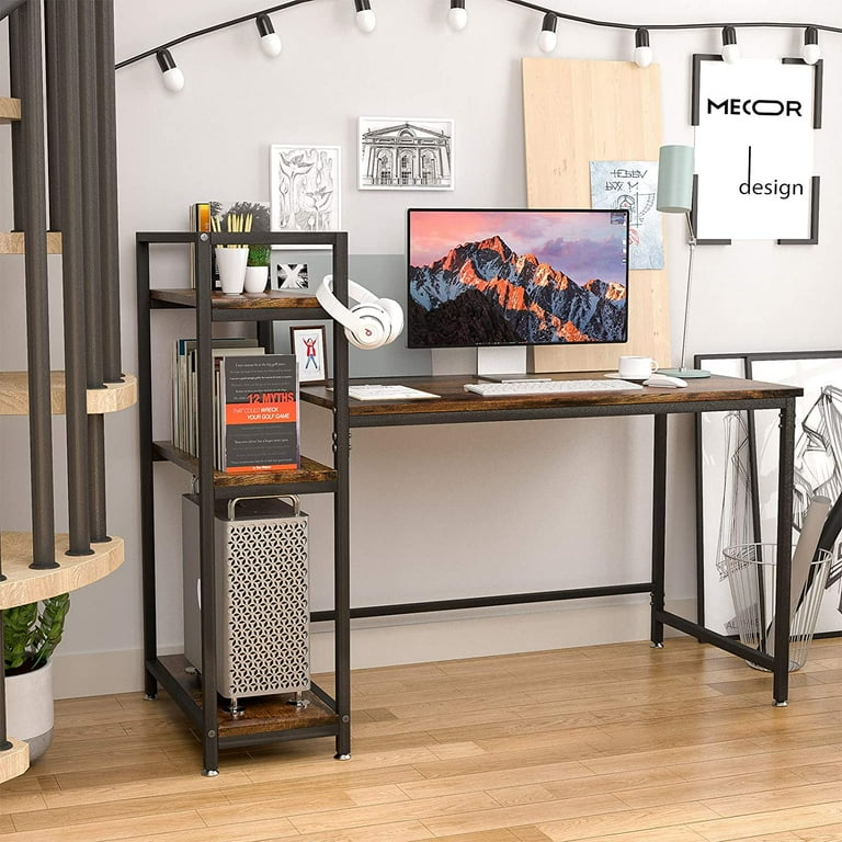 Mecor Computer Desk with Storage Shelves 53.5 inch Home Office