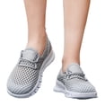 thumbnail image 4 of Willtoo Women’s Slip‑On Mesh Walking Shoes, Elastic Strap Breathable Platform Casual Sneakers, Lightweight Non‑Slip Summer Sport Trainers for Outdoor Travel Shopping Daily Occasions, 4 of 5