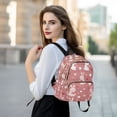 thumbnail image 6 of FORMRS Mini Backpack Purse for Women Travel Daypack Casual Shoulder Bag, Bunny Love Blooms, 6 of 7