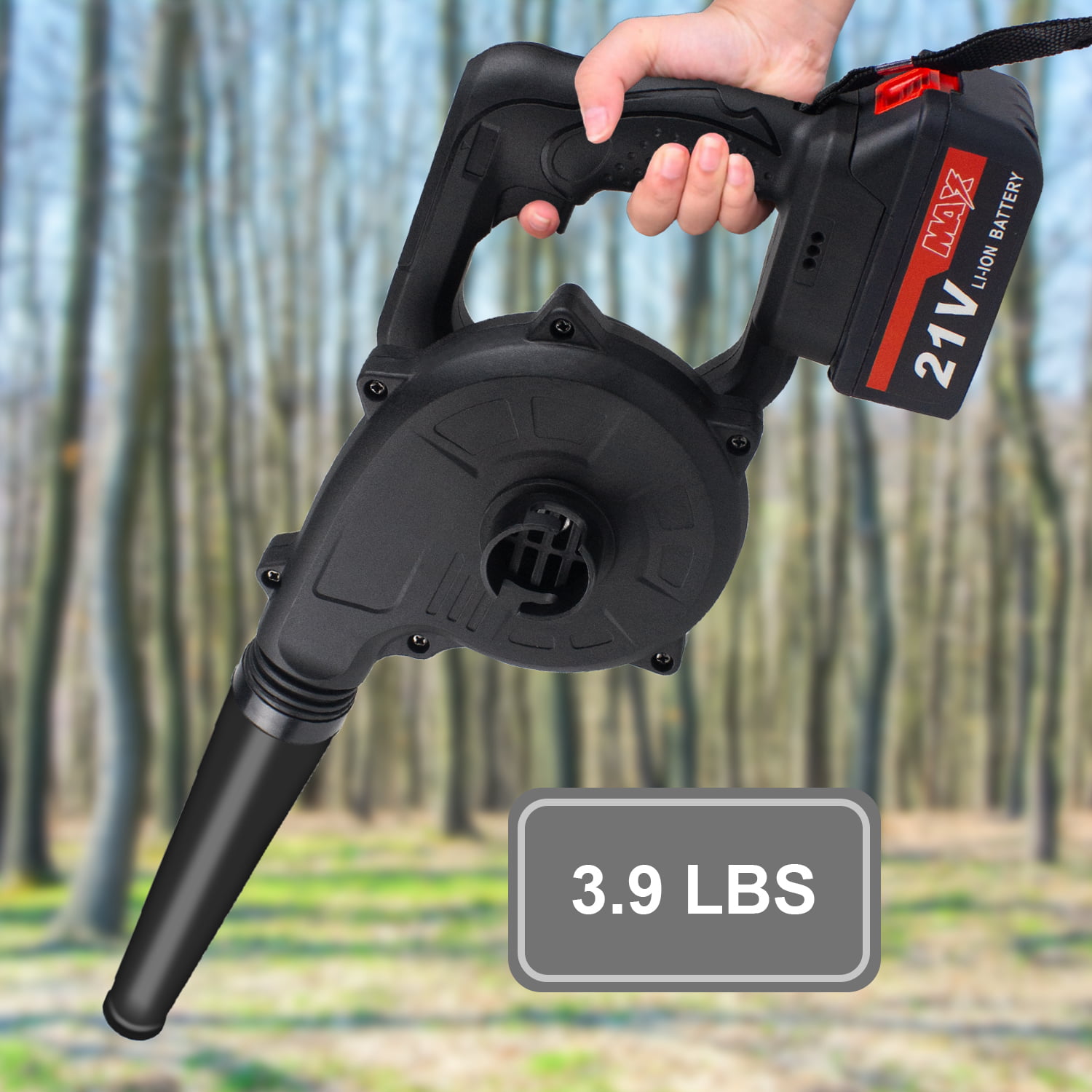 Tegatok Mini Leaf Blower, 2 in 1 Leaf Blower Cordless with Battery