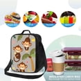 thumbnail image 4 of Balery Monkeys Swinging from Palms Caja de Almuerzo y Bolsa de Almuerzo para Hombres y Mujeres, Bolsa de Almuerzo Reutilizable con Gran Capacidad, Bolsa de Almuerzo Aislada, 4 of 7