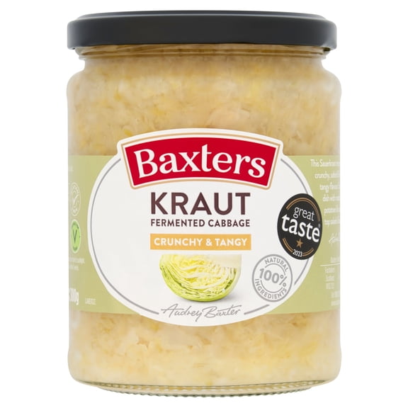 Baxters Kraut Fermented Cabbage 480g, Imported from Britain