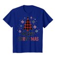 thumbnail image 6 of Towmus Merry Christmas Shirts for Women Casual Graphic Print T Shirt Xmas Buffalo Plaid Tree Shirt Top Short Sleeve, 6 of 6