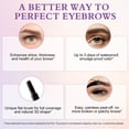 thumbnail image 4 of Semi-Permanent Eyebrow Tint Gel, Tattoo Eyebrow Gel, Long-Lasting Makeup Hold, Waterproof, Easy Peel-Off, 3.52 OZ - Light Brown, 4 of 11
