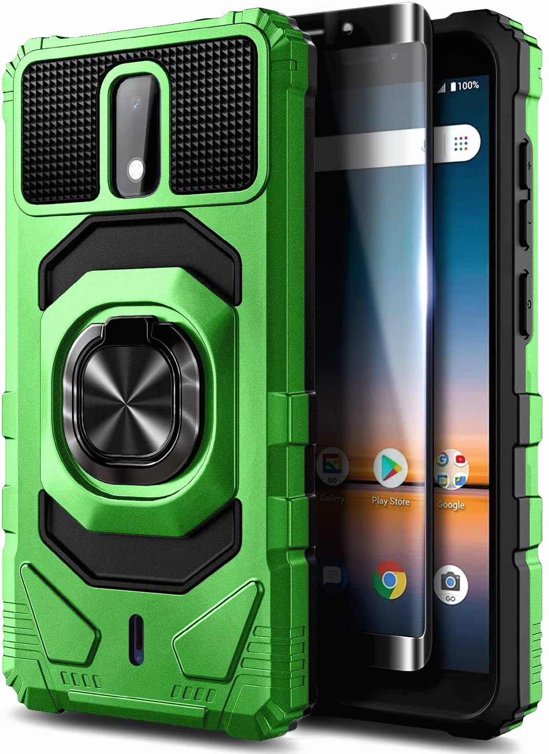 AT&T Calypso 2 (U319AA) / Cricket Debut 4G LTE Case with Tempered Glass