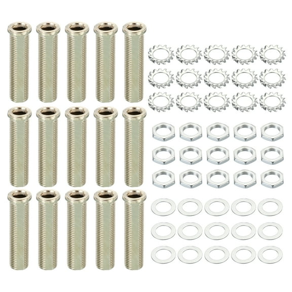 Uxcell M10 Thread 40mm Tall Round Hollow Screw Bolts Chandelier Bolt Lamp Fasteners 40 Pack