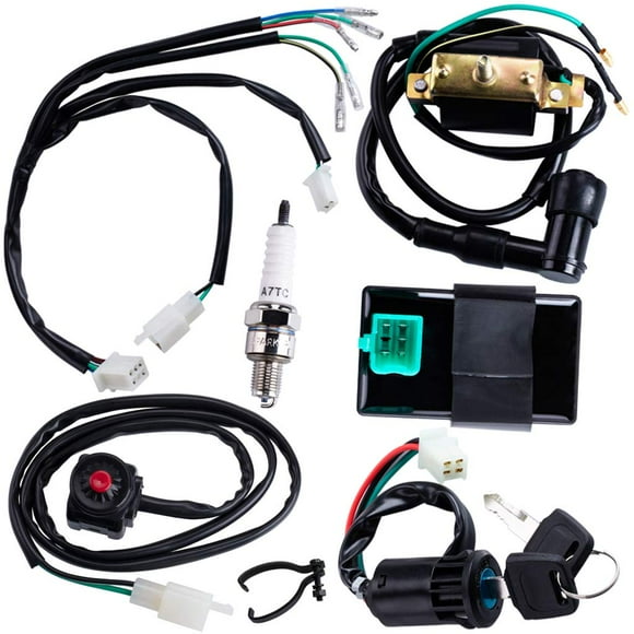 Cable Loom Harness Kill Switch Bobina de encendido Cdi 50-160 cc