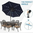 thumbnail image 3 of ABCCANOPY 9FT Outdoor Patio Solar Umbrella with 32LED Lights Navy Blue, 3 of 5