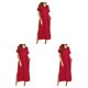 thumbnail image 3 of Jumpingount Camisones de algodón sexy de manga corta para mujer – Intimate Moments Made Camisones y camisones de mujer Ropa de dormir rojo L Type1 NO1, 3 of 6