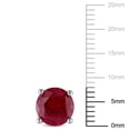 thumbnail image 2 of Everly Women's Created Ruby Sterling Silver Earrings, 2 of 6