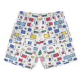 thumbnail image 7 of FORMRS Boys Swim Trunks Quick Dry Mesh Liner Boardshorts Sizes XS-XL, Colorful Cartoon Graphic, 7 of 7