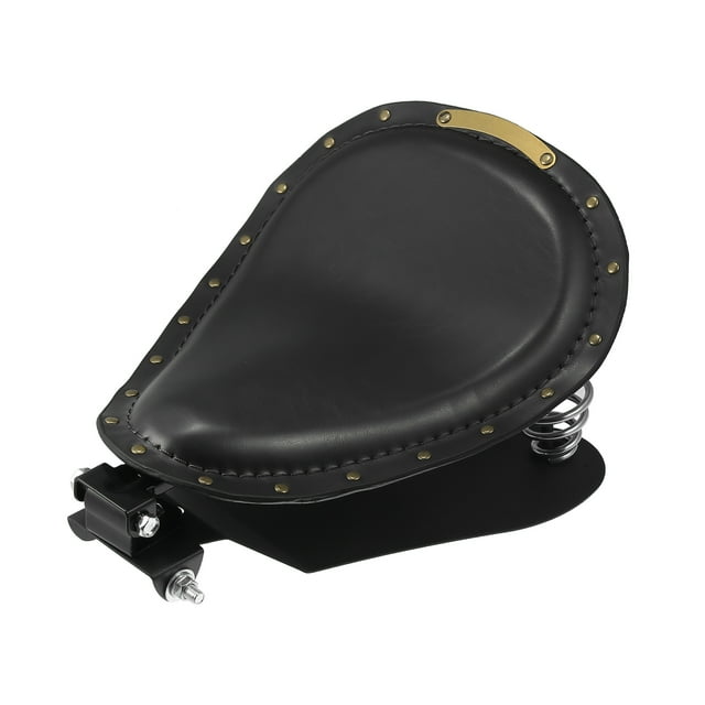 Unique Bargains Motorcycle Solo Driver Seat Saddle Cushion with Spring Base Mounting Bracket Kit for Harley Sportster XL883 1200 Chopper