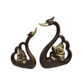 thumbnail image 1 of Abstract Duck With Roses Figurine Set, 1 of 1