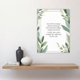 thumbnail image 4 of Matthew 6:34 Live in the Moment Jesus Christ Christian Bible Faith God Quote Green Flowers Artwork Large Wall Art Poster Print Thick Paper 18X24 Inch, 4 of 5