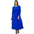 thumbnail image 1 of Bimba Robe Maxi Longue Décontractée en Coton pour Femme à Taille Smockée, 1 of 8