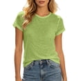 thumbnail image 2 of Womens Clothes Casual Oversized Tee Shirts Lightweight Crewneck Loose Fit Short Sleeve Summer Tops for Women Daily Outfit, 2 of 5