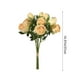 thumbnail image 3 of Ramo Pequeño de Rosas Artificiales Amarillas Frescas para Decoración de Bodas | 6 Unidades | Material Plástico | 37 Cm | Flores Artificiales para Fotografía, 3 of 6