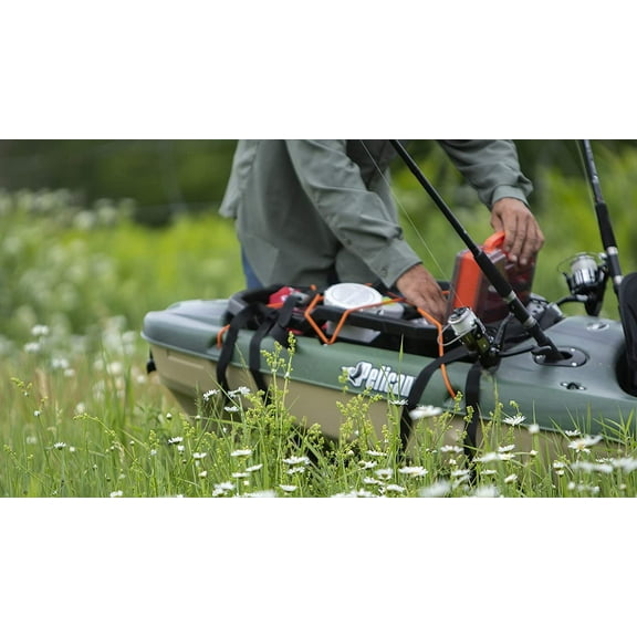 Kayak Fishing Rod Holder - Flush Mount Tackle Accessory for Recreational Kayaks, Black