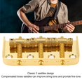 thumbnail image 4 of 3 Saddles Electric Guitar Bridge, Top Loading Electric Guitar Short Bridge With Screws For Maintainance, 4 of 8