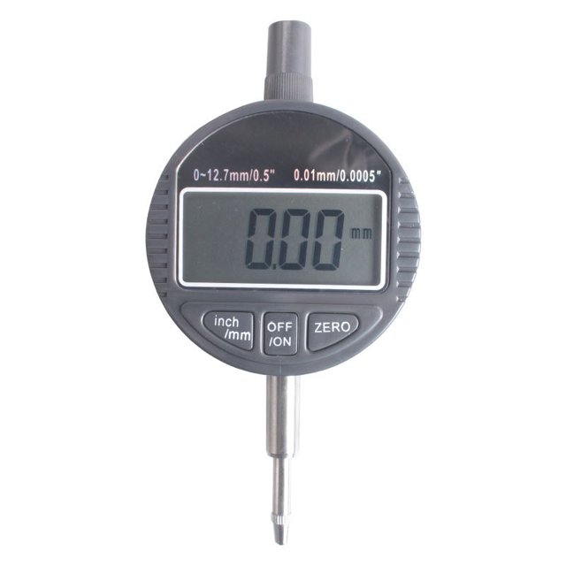Medidor de medición digital 0~25,4 mm DTI Indicador de cuadrante digital con soporte de base magnética 0.01/.0005 '' Indicador de cuadrante mecánico -Negro