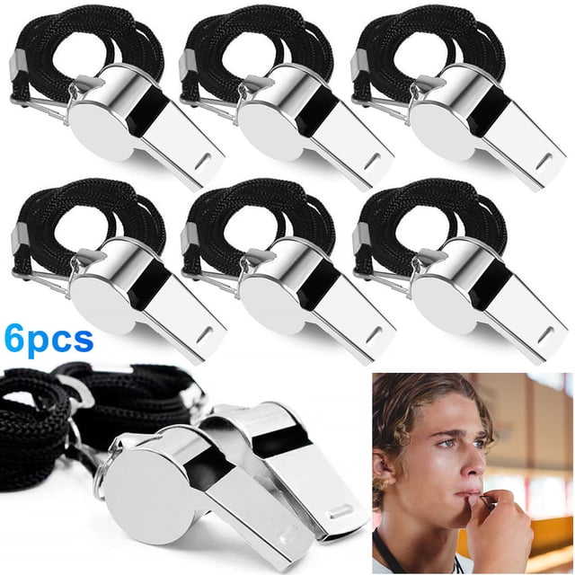 Silbato Metal Con Cuerda para Árbitro Silbatos Entrenamiento Competición (estilo 2)