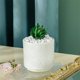 thumbnail image 3 of pstuiky Jarrón de imitación de plástico esmaltado para sala de estar arreglo floral decoración de gabinete decoración de flores secas maceta utensilio para flores, 3 of 6