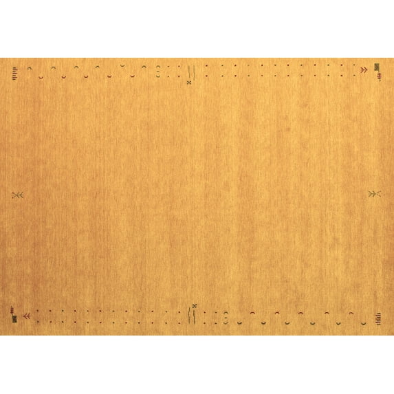 Ahgly Company Indoor Rectangle Abstract Brown Contemporary Area Rugs, 6' x 9'