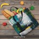 thumbnail image 5 of Fotbe Abstract Brushstrokes Green Blue Bolsa Tote con Estampado para Mujer, Bolsos con Cremallera, Bolsa de Hombro Casual de Gran Capacidad con Bolsillos Internos, 5 of 7