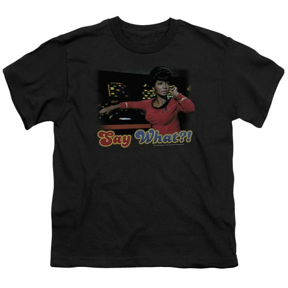 Star Trek Men's  Say What? T-shirt Black