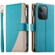 thumbnail image 1 of Funda cartera GANGXUN para Xiaomi Redmi 15C , cuero PU con tarjetero, cremallera, correa de mano, soporte y protección 750°, 1 of 6