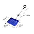 thumbnail image 4 of YOTQUSKI Snow Shovels in Stock, Snow Shovel for Driveway, Snow Shovel for Car, Snow Shovel with Ergonomic Shaped Handle and Wear Strip for Car Outdoor Camping Garden, 4 of 5