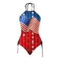 thumbnail image 4 of FhsagQ Swimsuit Sets for Women with Robe Women's Split Swimsuit Set Independent Day Printed Split Bikini Beach Set Womens Swimsuit Sets Fish Net Costume Swimsuit Sets for Women Set Red L, 4 of 4