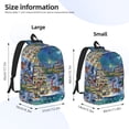 thumbnail image 3 of Lsque Christmas Tree Pattern Canvas Daypack, Durable Backpack, High-quality Versatile Backpack,Vintage Compact Backpack-Medium, 3 of 6