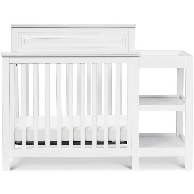 DaVinci Autumn Pine Wood 4 in 1 Mini Crib Changer Combo in White