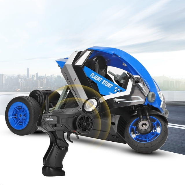 Juguete RC Drift Autocycle, Pequeño Radio De RC Drift Motocicleta Fácil De Operar Con Cable De Carga Para Exteriores