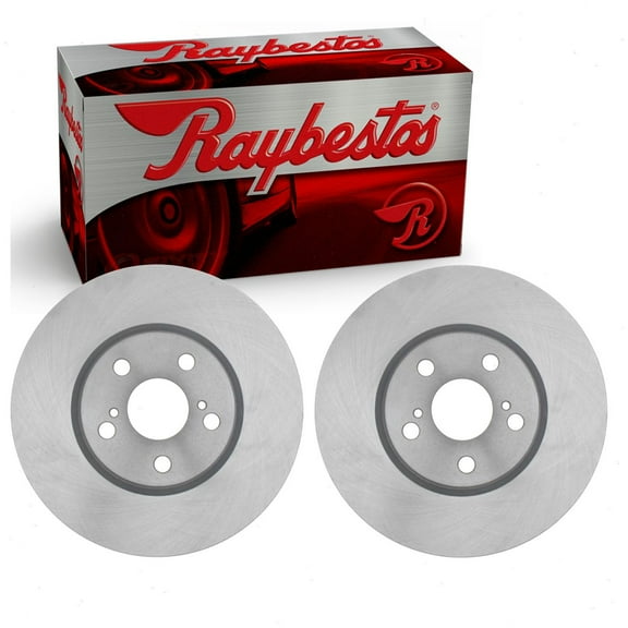 2 pc Raybestos Front R-Line Disc Brake Rotors compatible with Toyota Corolla 1.8L L4 2009-2019