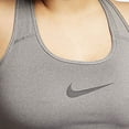 thumbnail image 4 of Nike Womens Non Padding Medium-Support Sports Bra 1X Carbon Gray BQ0973-091, 4 of 4